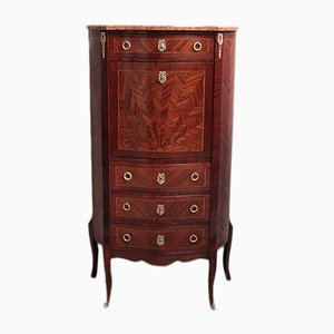 Vintage Rosewood and Mahogany Inlaid Secretaire