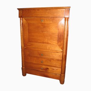 Antique Birch and Cherry Secretaire