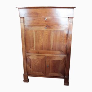 Large Antique Birch Secretaire