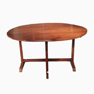 19th Century Cherrywood Winemakers Table