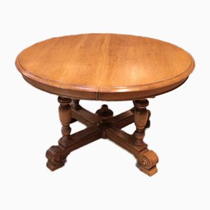 Vintage Oak Pedestal Table