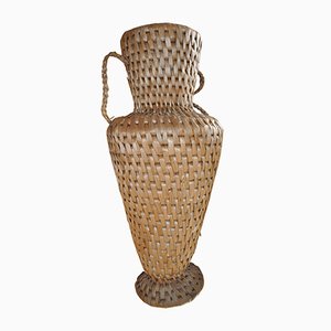 Vase en Raffia, années 40