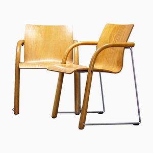 Poltrone di Ulrich Bohme, Wulf Schneider per Thonet, 1984, set di 2