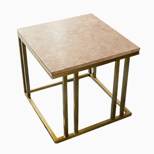 Brass and Marble Elio Side Table by Casa Botelho