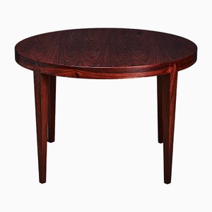 Round Rosewood Coffee Table by Severin Hansen for Haslev Møbelsnedkeri, 1950s