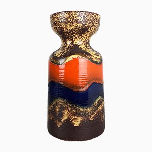 Vintage Fat Lava Keramikvase von Düftler & Breiden