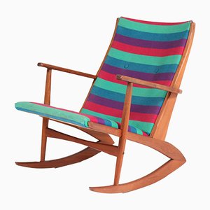 Danish Teak Rocking Chair by Holger George Jensen for Tønder Møbelværk, 1958