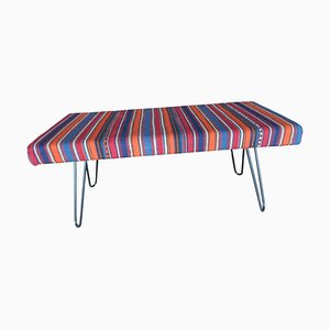 Vintage Turkish Kilim Bench, 1980s