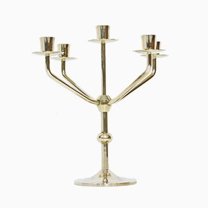Swedish Brass Candleholder from Kee Mora, 1950s