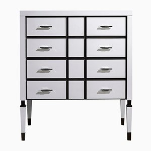 White Finish Chest of Drawers by Jacobo Ventura for CA Spanish Handicraft