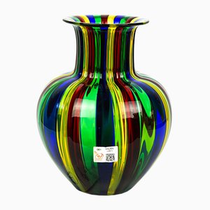 Mehrfarbige Vase aus geblasenem Muranoglas von Urban für Made Murano Glas, 2019