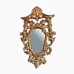 Miroir Style Baroque Vintage en Bois Doré, Espagne