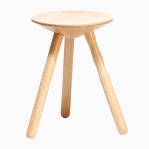 Petit Tabouret Luco en Hêtre par Martín Azúa pour Mobles 114