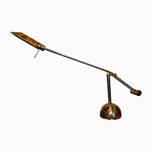 Lampe de Bureau Ajustable Vintage en Laiton, 1970s