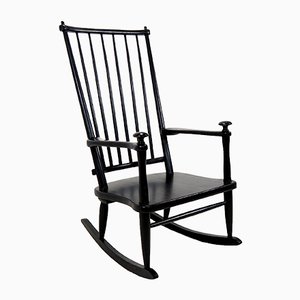 Sedia a dondolo Mid-Century, Scandinavia