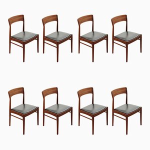 Rosewood Model 26 Side Chairs by Henning Kjærnulf for K.S Mobelfabrik, 1960s, Set of 8