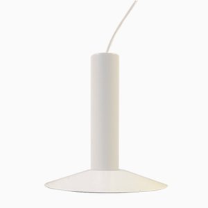 Danish White Pendant Lamp from Lyfa, 1980s