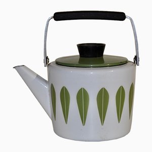 Versatore da tè in metallo smaltato di Cathrineholm, anni '60