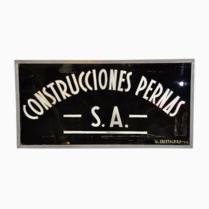 Cartel Constructions Pernas de Unión Cristalera Vigo, años 60