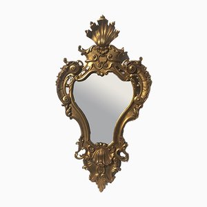 Espejo antiguo D. João V con marco de castaño