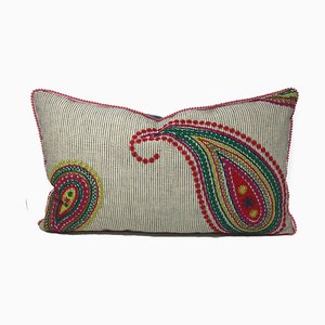 Paisley Red Pillow by Katrin Herden for Sohil Design
