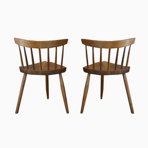 Chaises d'Appoint par George Nakashima pour Nakashima Studio, 1989, Set de 2