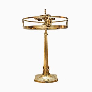 Art Nouveau Brass Table Lamp, 1930s