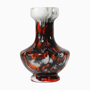 Italienische Vase aus Opalglas von Stelvia, 1960er