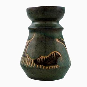 Art Nouveau Glazed Ceramic Vase from Møller & Bøgely, 1920s