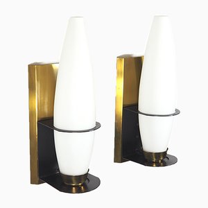 French Sconces, 1950s, Set of 2