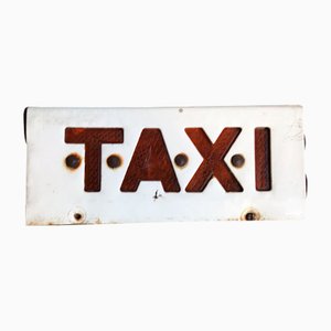 Vintage Taxi Schild, 1970er