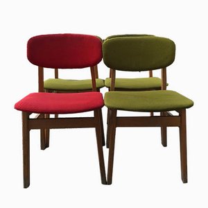 Desk Chairs, 1960s, Set of 4