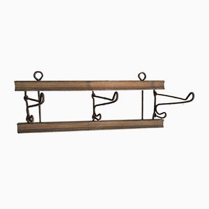 Antique Wood and Iron Rack