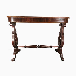 Mesa de centro Biedermeier danesa antigua