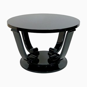 Art Deco French Black Side Table, 1930s