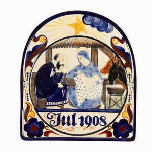 Antique Danish Decorative Plate from Royal Copenhagen, 1908