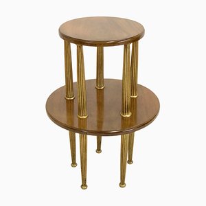 Art Deco Mahogany Pedestal Table, 1920s