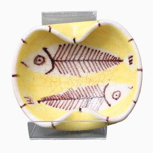 Italian Ceramic Vide-Poche by Guido Gambone, 1950s
