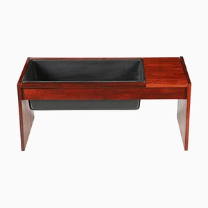 Rosewood Desk with Flower Pot, 1960s