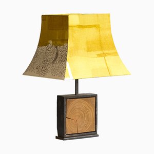 Natürliche Hashira Fleurs Sauvages Tischlampe von Villard