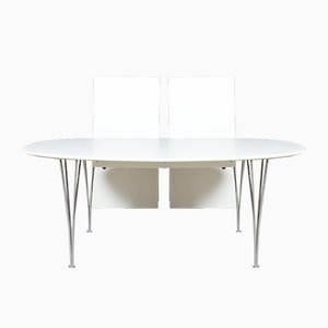Mesa de comedor extensible de Piet Hein para Fritz Hansen, 1981