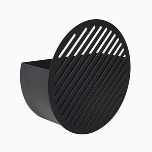 Small Black Diagonal Wall Basket by Andreasson & Leibel for Swedish Ninja