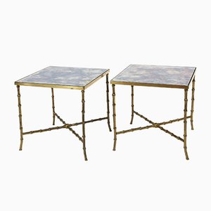 Tables d'Appoint par Maison Bagues, France, années 50, Set de 2