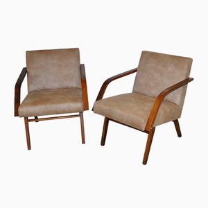 Set mit Sesseln von Cesky Nabytek, 1950er