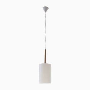 Scandinavian Modern Acrylic and Oak Pendant Lamp by Uno & Östen Kristiansson for Luxus, 1960s