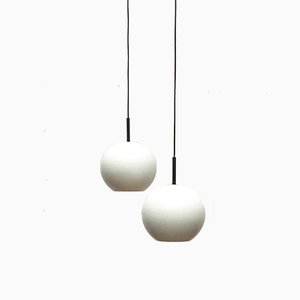 Space Age German Pendant Lamps from Staff, Set of 2