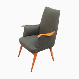 Fauteuil Mid-Century en Merisier, 1950s