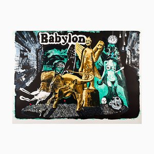 Babylon Lithograph by Damien Deroubaix, 2017
