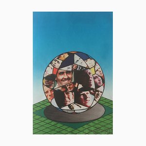 Collage d'Affiche Trophée Lancôme, 20ème Edition, 1989