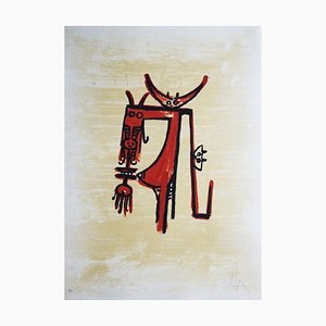 El Ulteno Viaje del Buque Fantasma - 1 Lithographie von Wifredo Lam